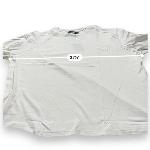 Southbay White Long Sleeve V Neck Pullover Tee‎ Shirt Size 2XL NEW - Picture 9 of 10